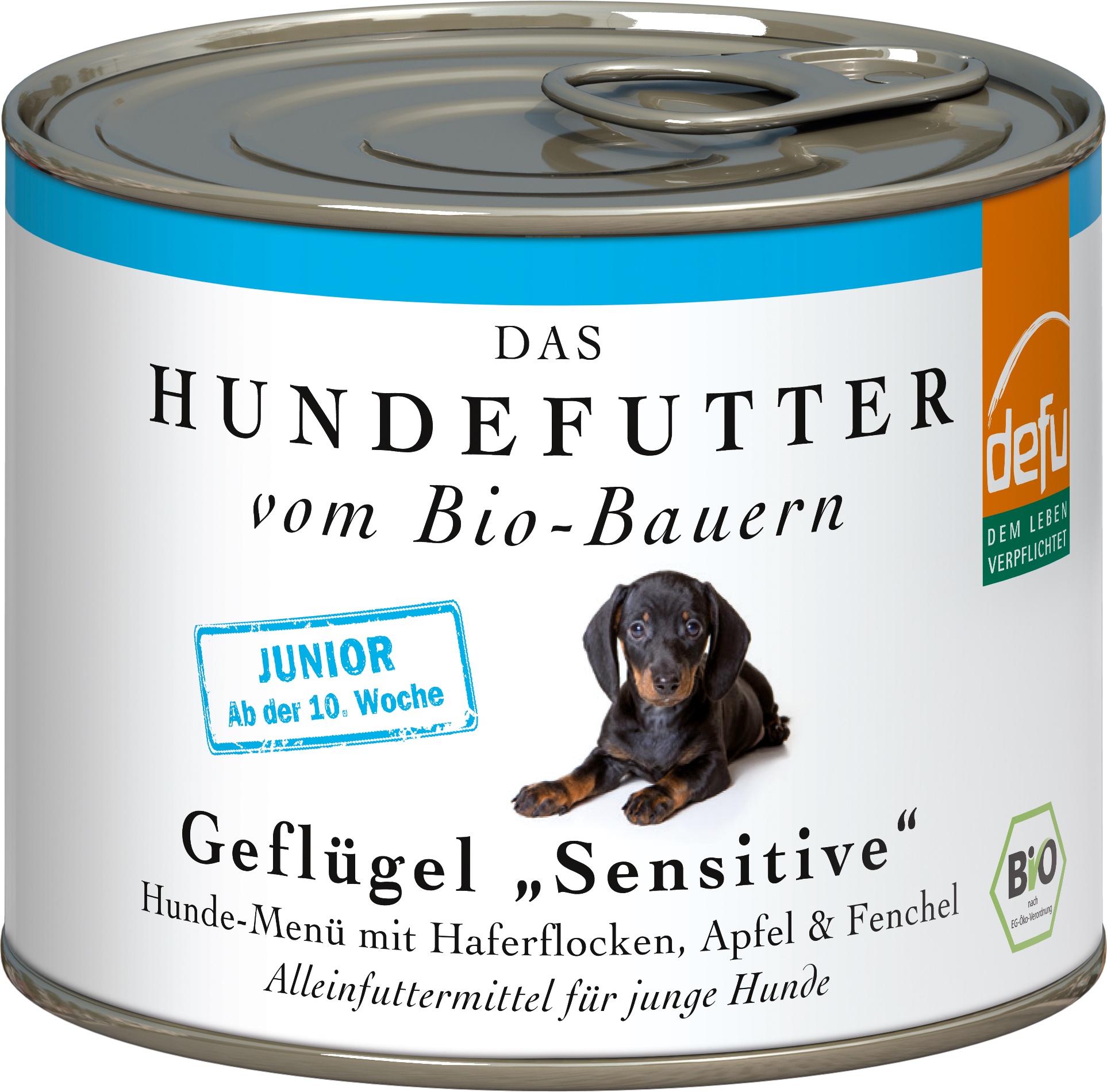 Defu Hundemenü JUNIOR Bio-Geflügel Sensitive